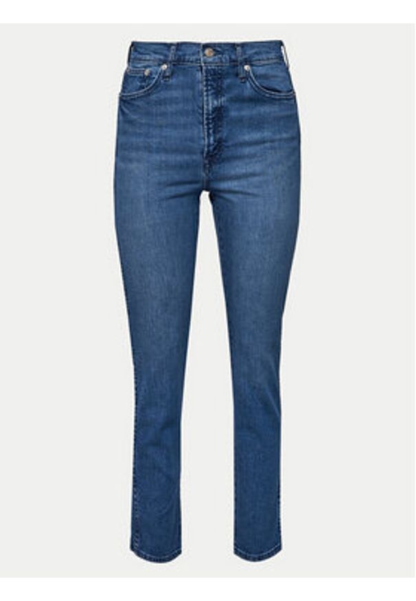 GAP - Gap Jeansy 732839-00 Granatowy Slim Fit. Kolor: niebieski