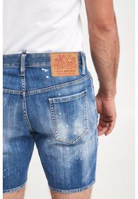 Spodenki męskie jeansowe Marine DSQUARED2. Materiał: jeans. Styl: marine