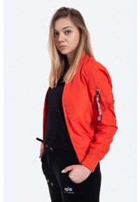 Alpha Industries kurtka bomber damski kolor czerwony przejściowa 141041.577-CZERWONY. Okazja: na co dzień. Kolor: czerwony. Styl: casual #4