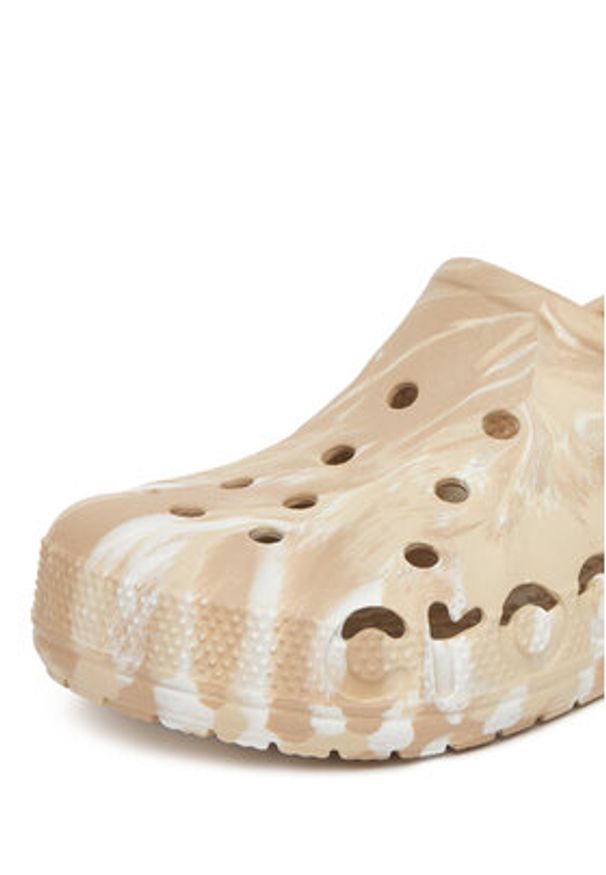 Crocs Klapki BAYA MARBLED CLOG 206935-2ZM Beżowy. Kolor: beżowy