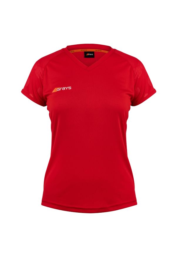 GRAYS - Damski jersey Grays Hockey Apex 650. Kolor: czerwony. Materiał: jersey