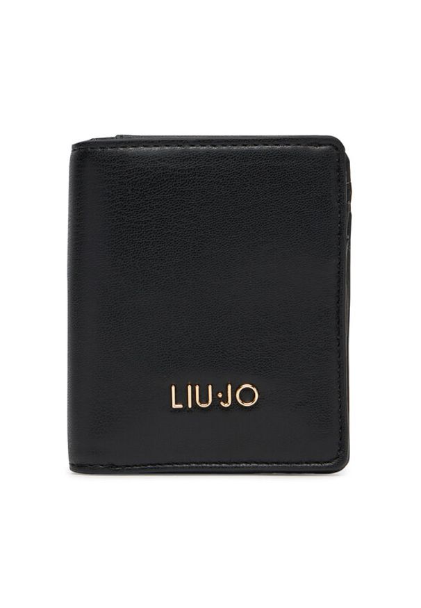 Liu Jo Mały Portfel Damski Ecs Xs Bifold AA5216 E0015 Czarny. Kolor: czarny. Materiał: skóra