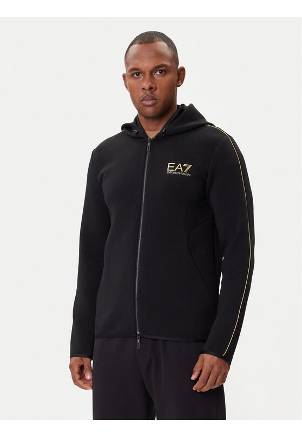 EA7 Emporio Armani Bluza 7M000671 AF14146 UC001 Czarny Slim Fit. Kolor: czarny. Materiał: syntetyk