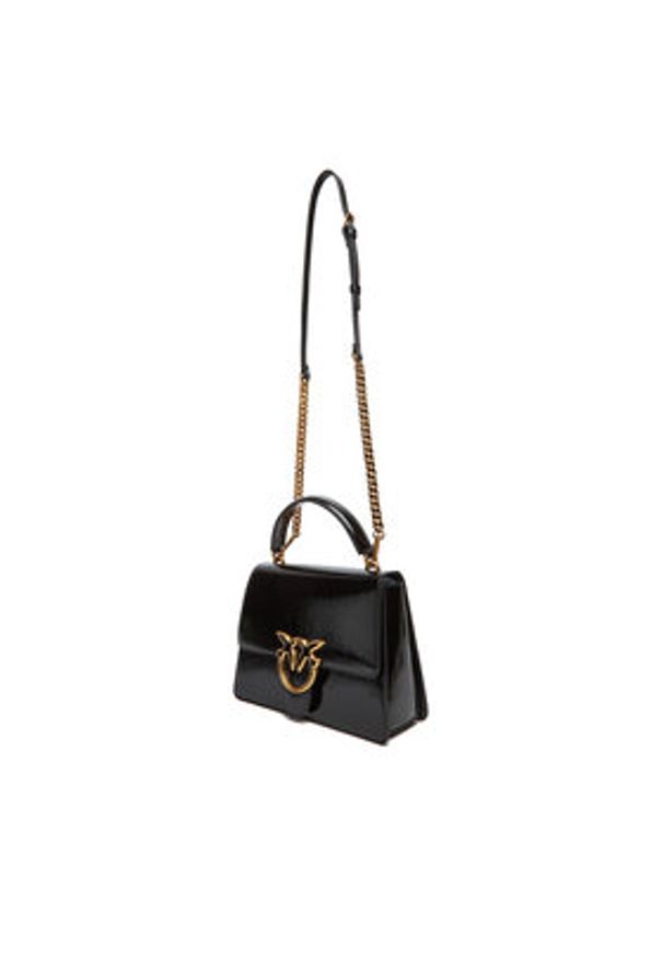 Pinko - PINKO Torebka Love One Top Handle Classic Light PE 25 PLTT 100066 A1UV Czarny. Kolor: czarny. Materiał: skórzane