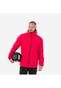 WEDZE - Kurtka narciarska męska Wedze 100. Kolor: czerwony. Materiał: materiał. Sezon: zima. Sport: narciarstwo #1
