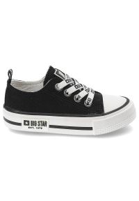 Big-Star - Czarne Trampki Big Star Dziecięce Buty Wsuwane. Zapięcie: bez zapięcia. Kolor: czarny. Materiał: materiał. Szerokość cholewki: normalna #2