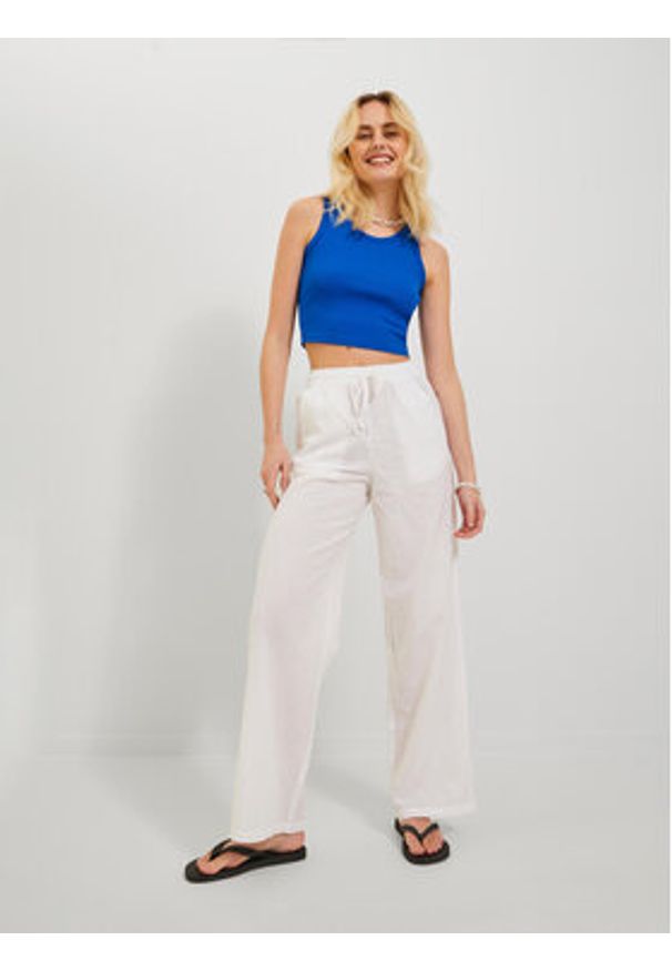 JJXX Top Fallon 12200401 Granatowy Slim Fit. Kolor: niebieski. Materiał: bawełna