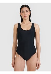 4f - 4F Kostium kąpielowy jednoczęściowy damski - czarny XS. Kolor: czarny. Materiał: włókno, syntetyk, materiał, elastan #1