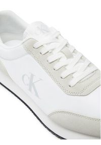 Calvin Klein Jeans Sneakersy Retro Runner YM0YM01119 Écru. Materiał: zamsz, skóra #5