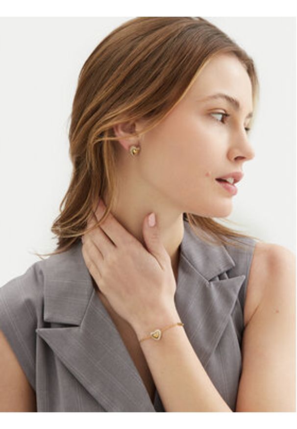 Guess Bransoletka JUBB05 022JW Złoty. Materiał: metalowe. Kolor: złoty