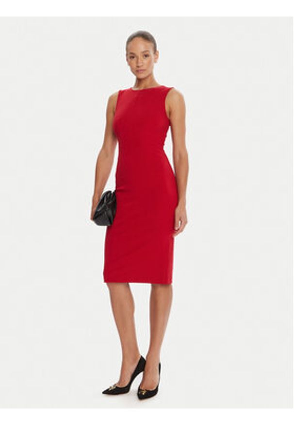 Marciano Guess Sukienka koktajlowa 5YGK30 7160A Czerwony Slim Fit. Kolor: czerwony. Materiał: syntetyk. Styl: wizytowy