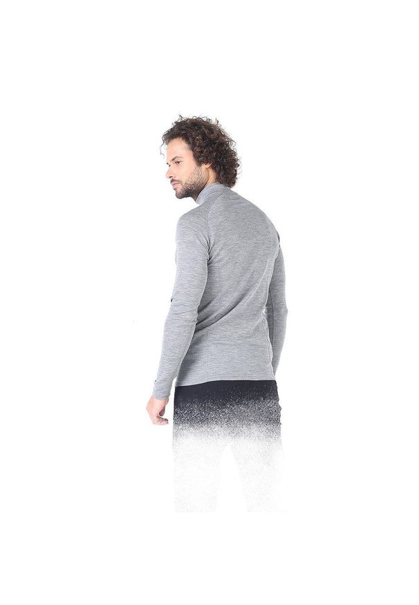 WOOLONA - Bluza turystyczna męska Woolona Astro 100% Merino. Kolor: szary