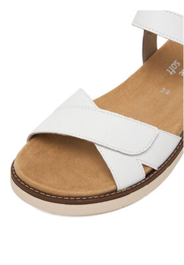 Remonte Sandały CEO-D2049-83 Biały. Kolor: biały. Materiał: syntetyk, skóra