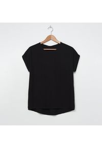 House - Wiskozowa bluzka basic - Czarny. Kolor: czarny. Materiał: wiskoza #1