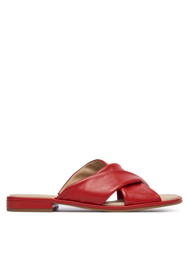 Klapki Caprice. Kolor: czerwony