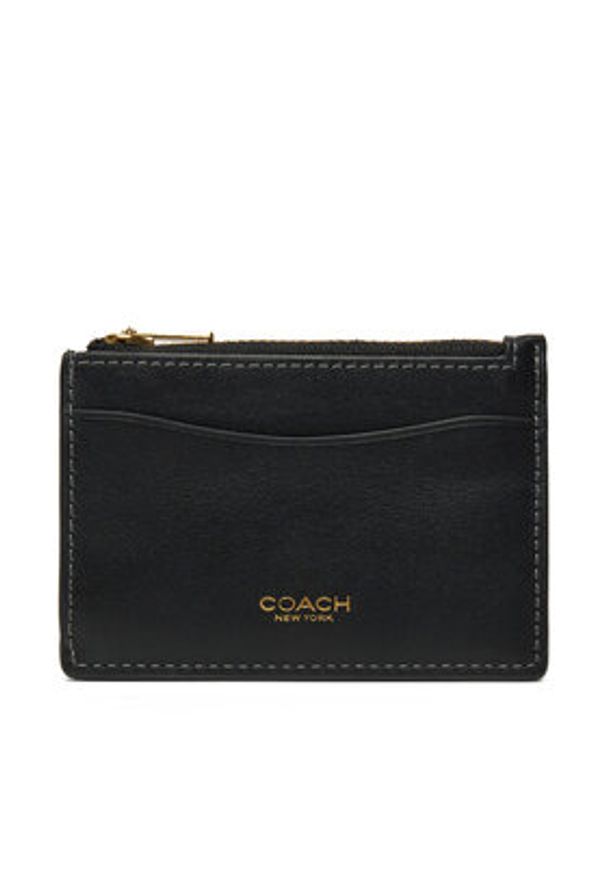 Coach Portfel CZ111 Czarny. Kolor: czarny. Materiał: skóra