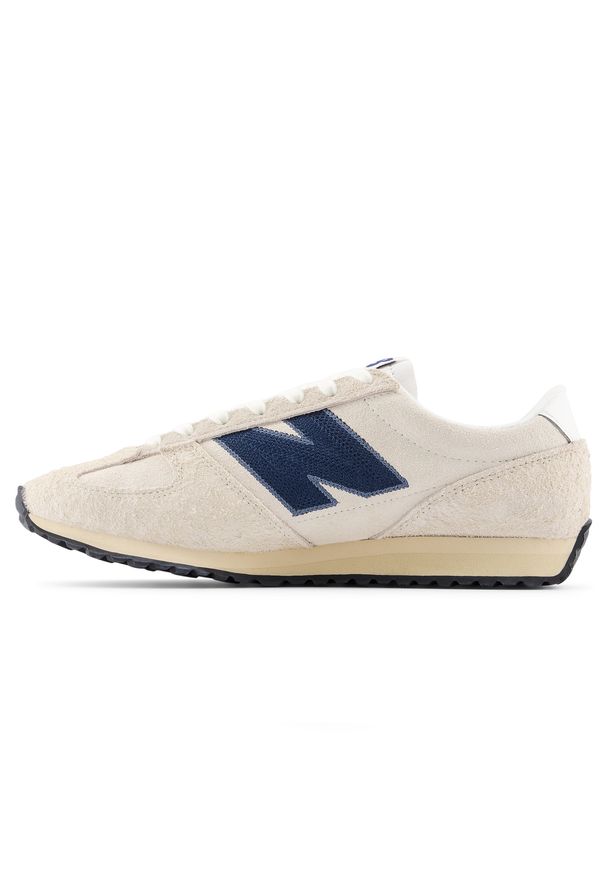 Buty unisex New Balance U4711H9 – beżowe. Kolor: beżowy. Materiał: materiał, syntetyk, zamsz. Szerokość cholewki: normalna. Wzór: jodełka. Sezon: lato