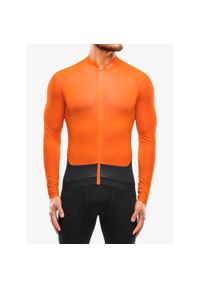 Bluza rowerowa męska POC Essential Road LS Jersey. Kolor: czarny, pomarańczowy, wielokolorowy. Materiał: jersey