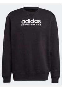 Adidas - adidas Bluza All SZN Fleece Graphic Sweatshirt IC9824 Czarny Loose Fit. Kolor: czarny. Materiał: bawełna #6