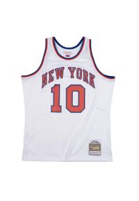 Mitchell & Ness - Koszulka Nba New York Knicks Walt Frazier. Kolor: biały. Sport: koszykówka #1