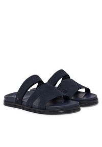 TOMMY HILFIGER - Tommy Hilfiger Klapki Adjustable Premium Suede FM0FM05774 Granatowy. Kolor: niebieski. Materiał: zamsz, skóra #2