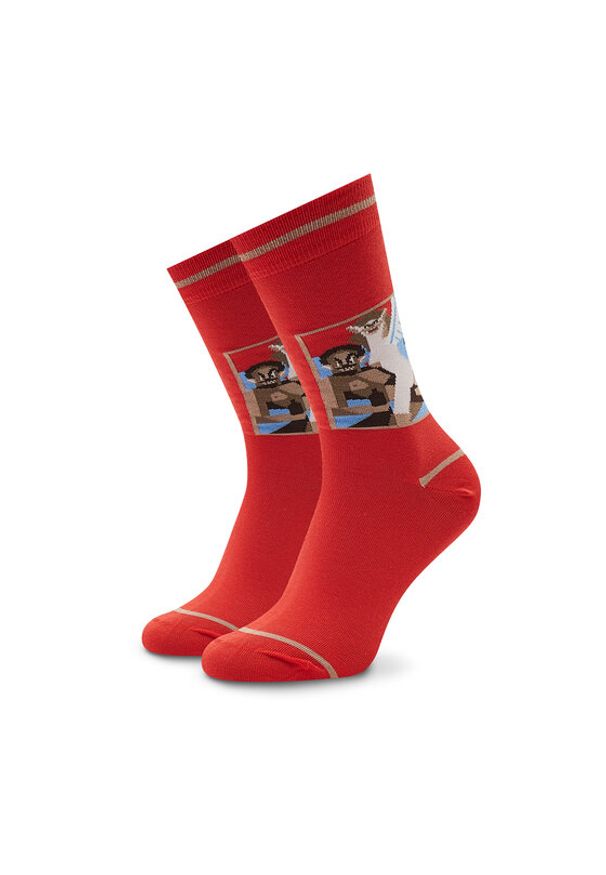 Stereo Socks Skarpety wysokie unisex Wet Nightmare Czerwony. Kolor: czerwony. Materiał: materiał, bawełna