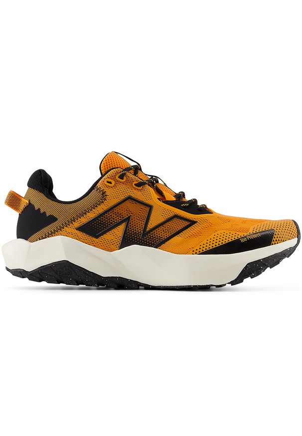 Buty męskie New Balance DynaSoft Nitrel v6 MTNTRCC6 – pomarańczowe. Kolor: pomarańczowy. Materiał: materiał, syntetyk. Szerokość cholewki: normalna. Sport: bieganie, fitness