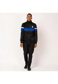Dres piłkarski dla dorosłych Real Madrid 24/25. Kolor: czarny, niebieski, wielokolorowy, biały. Materiał: dresówka. Sport: piłka nożna
