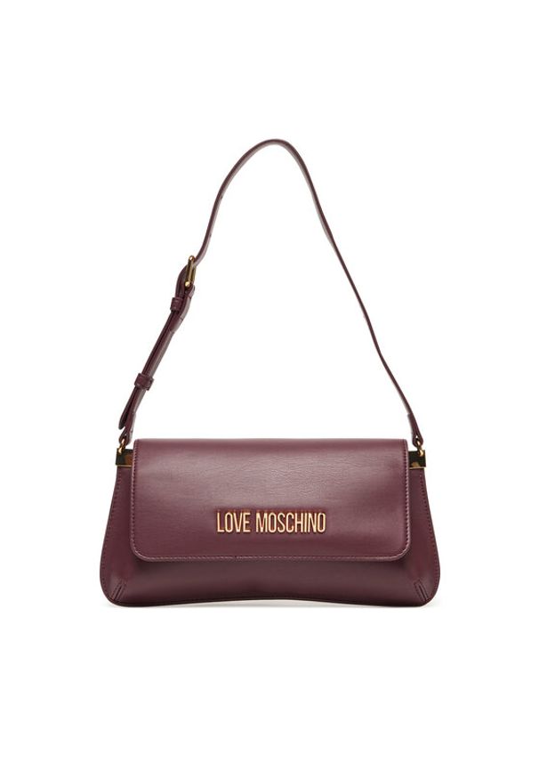 Love Moschino - LOVE MOSCHINO Torebka JC4058PP1NLO0552 Bordowy. Kolor: czerwony. Materiał: skórzane