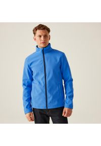 Regatta - Softshell roboczy męski Ablaze. Kolor: wielokolorowy, niebieski, turkusowy. Materiał: softshell. Sezon: zima, jesień. Sport: turystyka piesza #1