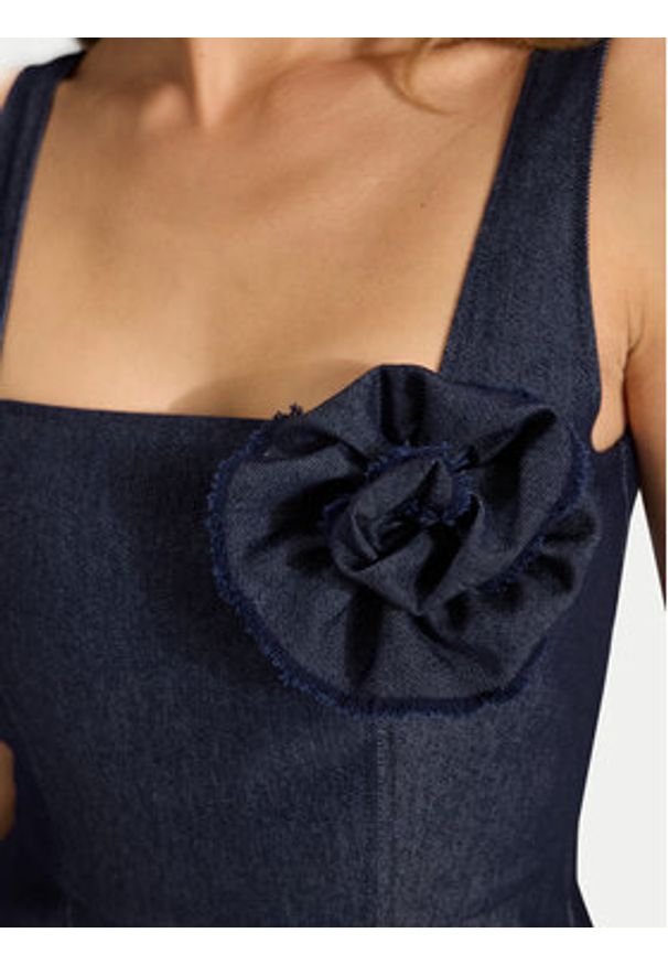 Swing Sukienka koktajlowa 5AK13800 Granatowy Regular Fit. Kolor: niebieski. Materiał: syntetyk. Styl: wizytowy