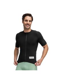 SIROKO - Koszulka rowerowa gravel męska GM2 Tasmania. Kolor: czarny. Materiał: materiał. Długość rękawa: krótki rękaw. Długość: krótkie. Sport: kolarstwo #1
