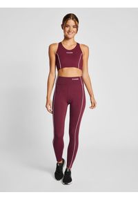 Legginsy damskie Hummel Mt Flash. Kolor: brązowy