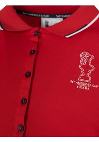 North Sails X Prada Koszulka Polo "Auroa" | 45 2502 000 | Auroa Polo S/S | Kobieta | Czerwony. Okazja: na co dzień. Typ kołnierza: polo. Kolor: czerwony. Materiał: poliester. Wzór: aplikacja, nadruk. Styl: casual, klasyczny #7