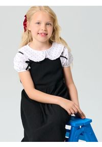 Sinsay - Koszulka z kołnierzykiem - biały. Kolor: biały