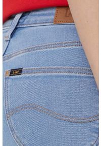 Lee jeansy SCARLETT HIGH ZIP LIGHT RUBY damskie medium waist. Stan: podwyższony. Kolor: niebieski #4
