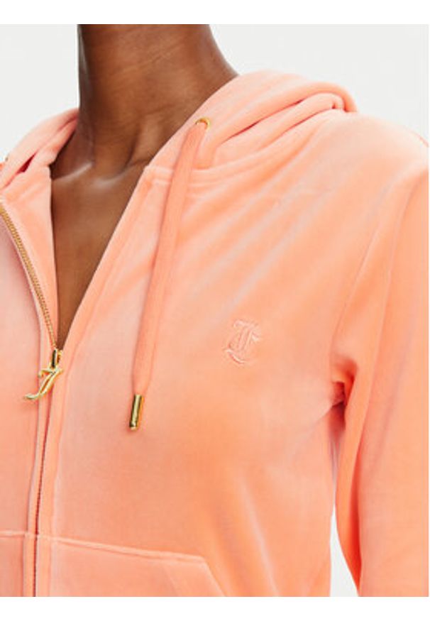Juicy Couture Bluza Robertson JCAP176 Pomarańczowy Slim Fit. Kolor: pomarańczowy. Materiał: syntetyk