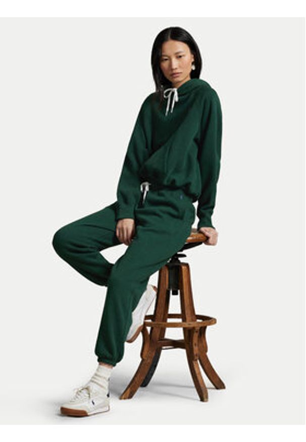 Polo Ralph Lauren Spodnie dresowe 211971700005 Zielony Tapered Fit. Kolor: zielony. Materiał: bawełna
