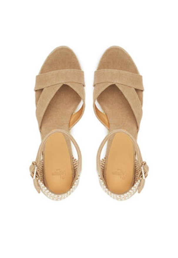 Castañer Espadryle Bruna/8ED/002 025536 Beżowy. Kolor: beżowy. Materiał: materiał