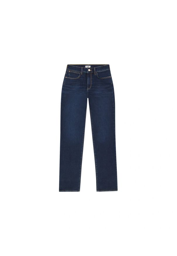 Wrangler - DAMSKIE SPODNIE WRANGLER SLIM DARK WASH 112352574