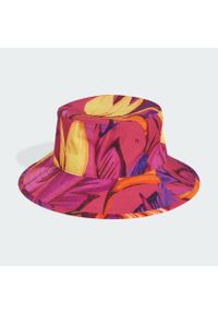 Adidas - Czapka adidas x FARM Premium Bucket. Kolor: różowy. Materiał: materiał