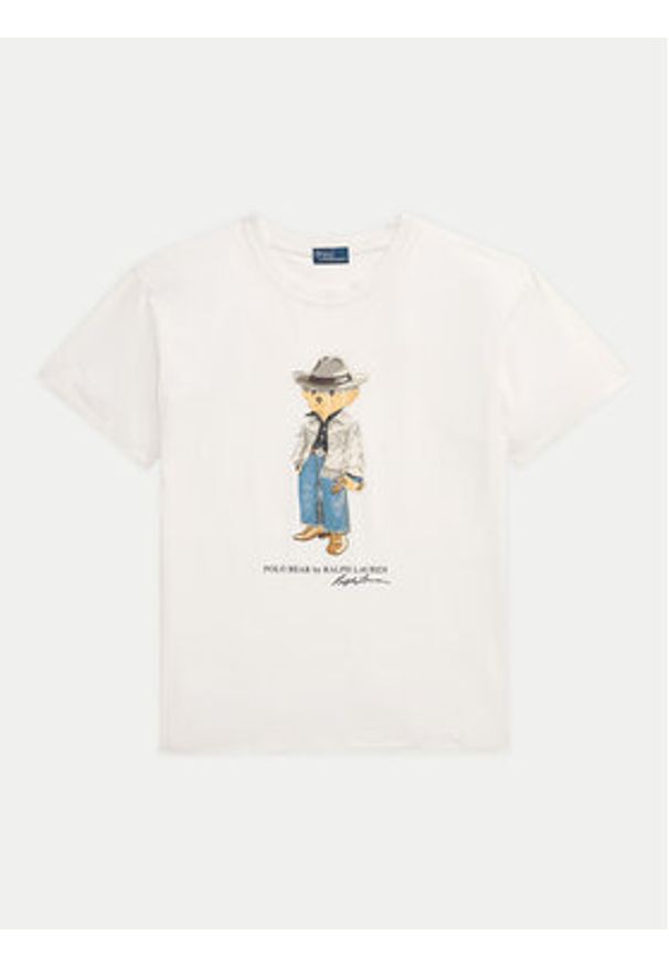 Polo Ralph Lauren T-Shirt 211941187001 Biały Regular Fit. Typ kołnierza: polo. Kolor: biały. Materiał: bawełna