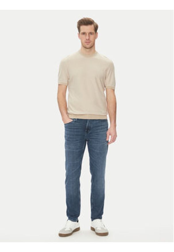 BOSS T-Shirt Jianfranco 50537642 Biały Regular Fit. Kolor: biały. Materiał: bawełna