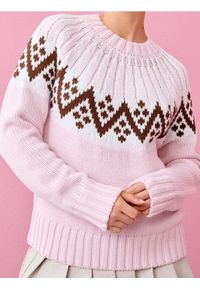 Sinsay - Sweter skandynawski z domieszką wełny - wielobarwny. Materiał: wełna