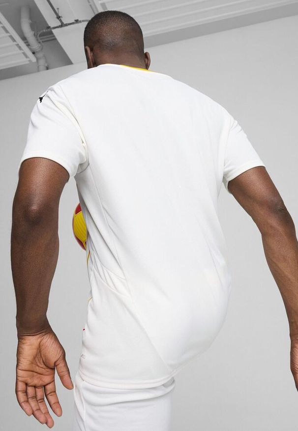 Puma - Męska koszulka RC Lens 24/25 PUMA White Pelé Yellow. Kolor: biały, żółty, wielokolorowy
