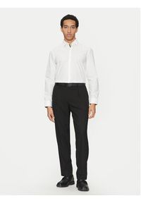 Hugo - HUGO Koszula Koey 50534044 Biały Slim Fit. Kolor: biały. Materiał: bawełna