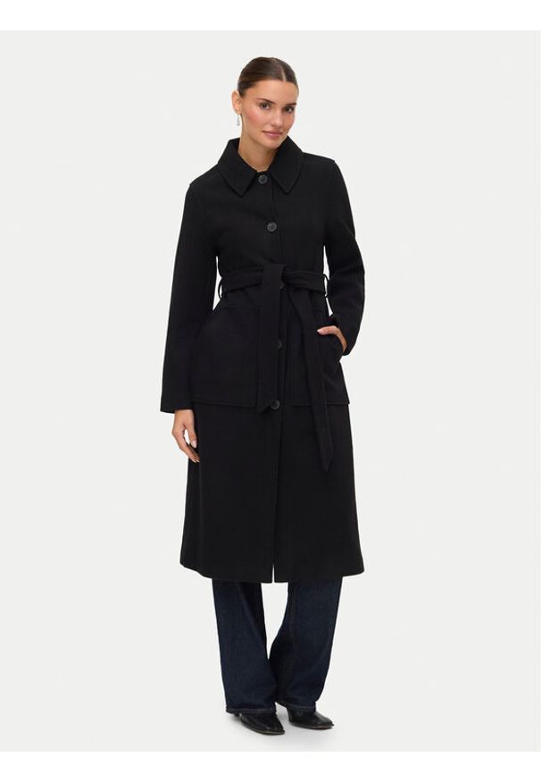 Vero Moda Płaszcz przejściowy Fortune Paris 10331567 Czarny Regular Fit. Kolor: czarny. Materiał: syntetyk