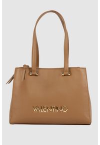 Valentino by Mario Valentino - VALENTINO Brązowa shopperka Caprice Shopping. Kolor: brązowy. Materiał: skórzane #1