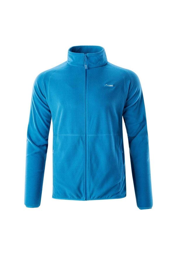 Elbrus - Męska Bluza Polarowa Carlow. Kolor: niebieski. Materiał: polar. Sport: turystyka piesza