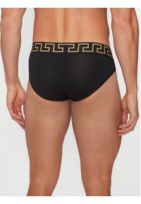 VERSACE - Versace Komplet 3 par slipów AU10327 1A10011 Czarny. Kolor: czarny. Materiał: bawełna #6